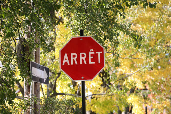 Panneau arret