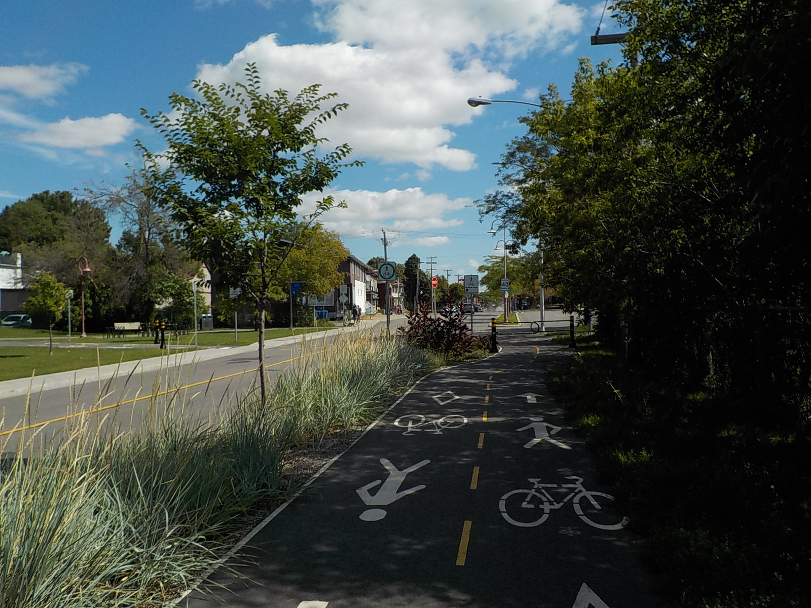 Photo : sentier polyvalent sur l'avenue Doneganie.
