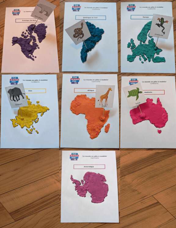 Le monde en pate a modeler