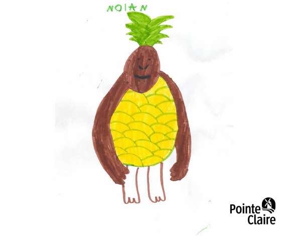 Orang-outan ananas | Nolan Campbell | 2026 | Dessin