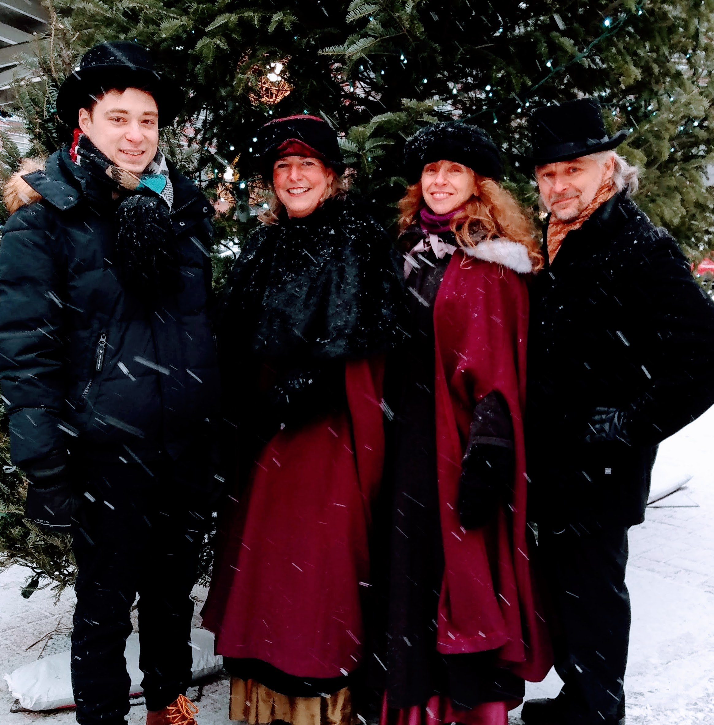 Chanteurs de Noël déambulants : Quatrissimo