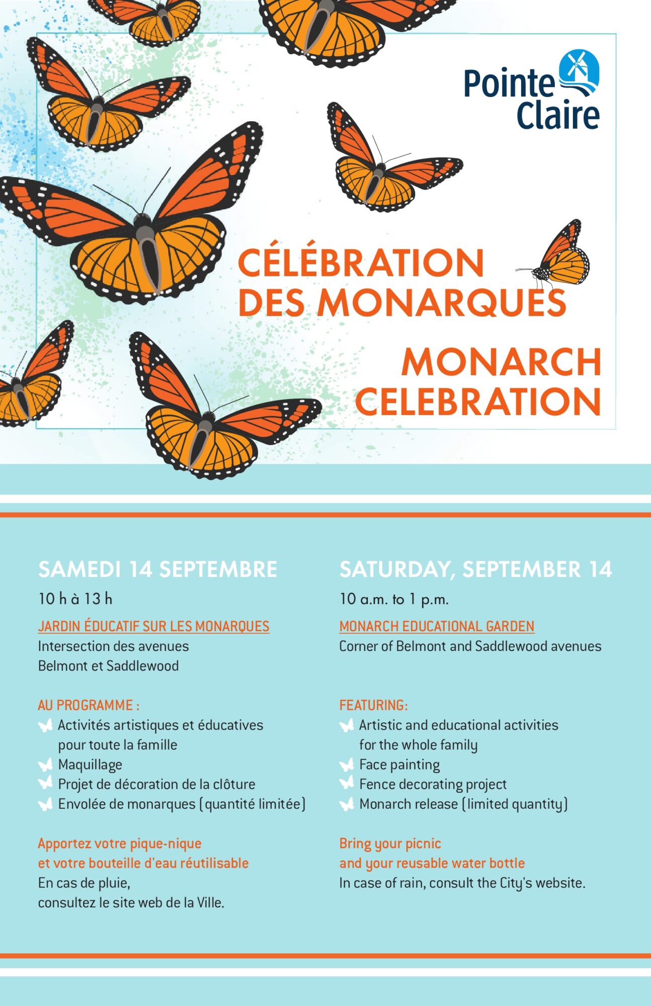 Monarch Celebration Ville De Pointe Claire